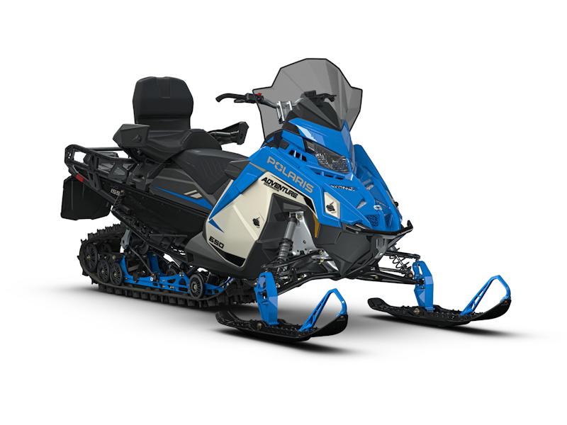 2027 Polaris 650 Voyageur Adventure Ultimate 155 1.6" Matte Silver Quartz